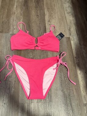 Blooming Jelly U-Wire Swimsuit Women’s Cheeky High Cut 2 Piece Bikini Set-Small